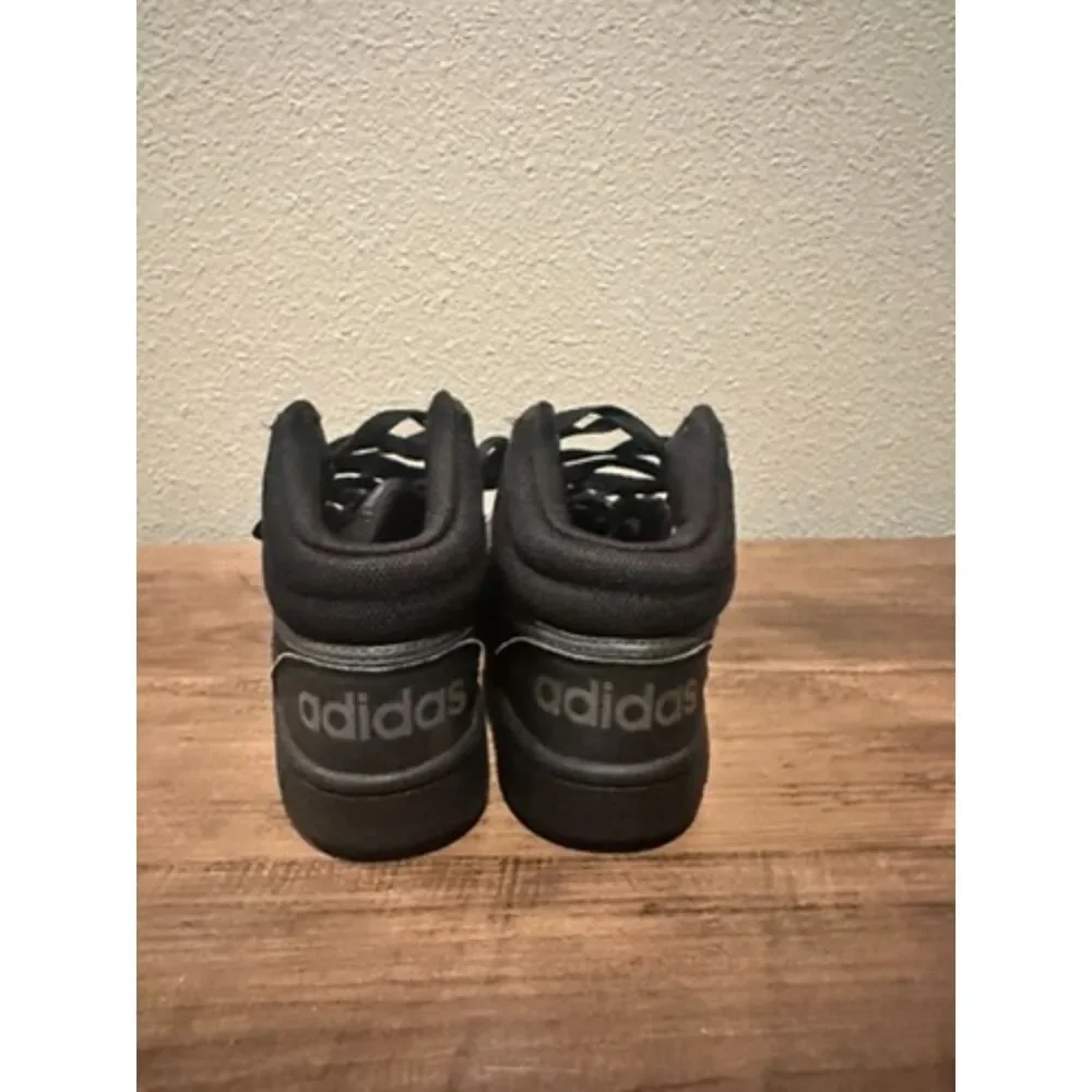 Adidas Hoops 3.0 Mid Black Sneakers Size 2